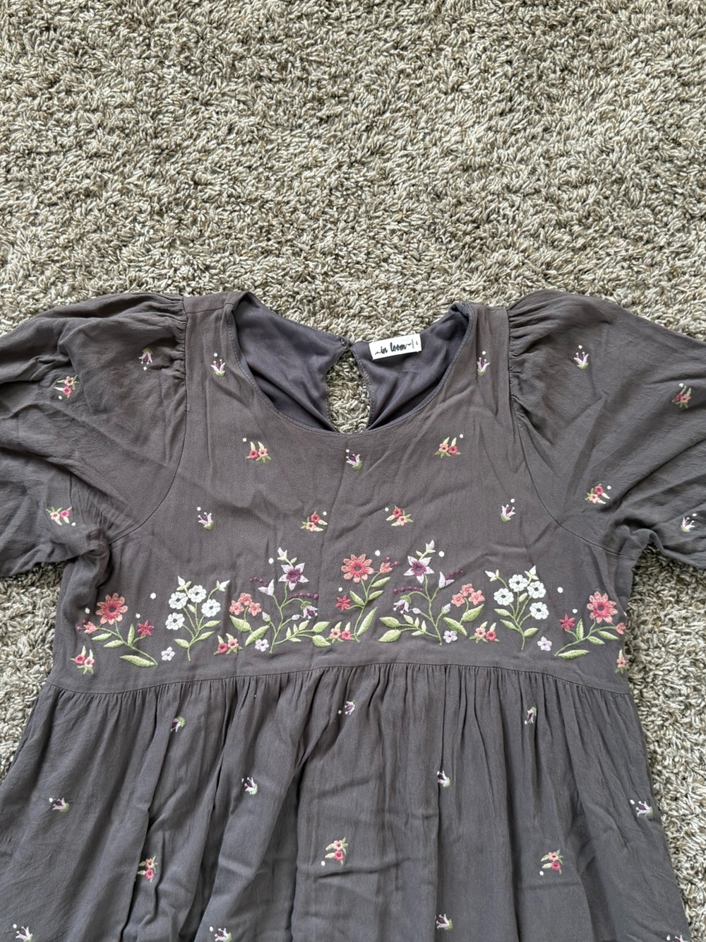 Embroidered Floral Maxi Dress - Picture 2 of 15